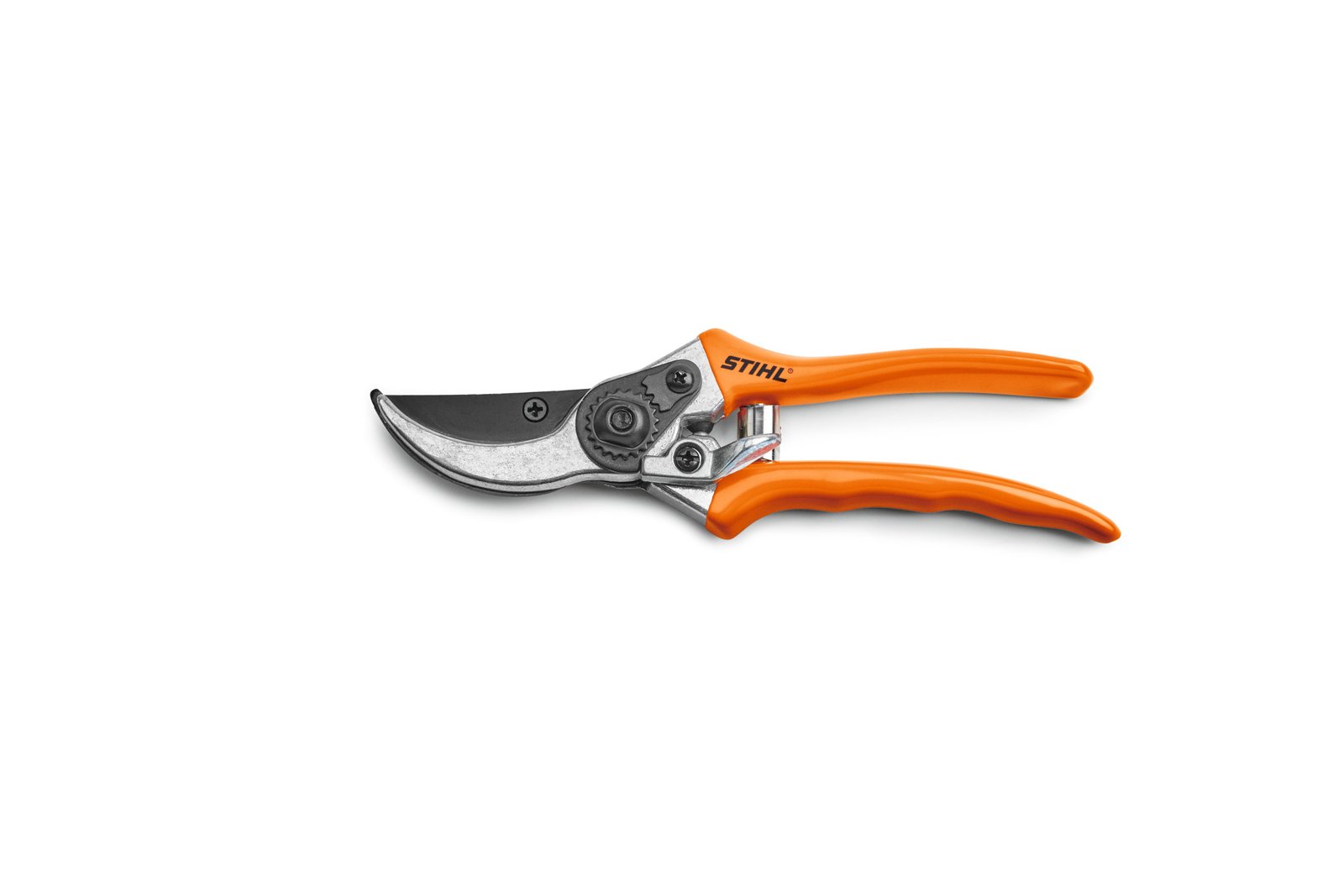 Common pruning tools including bypass pruners loppers and a pruning saw