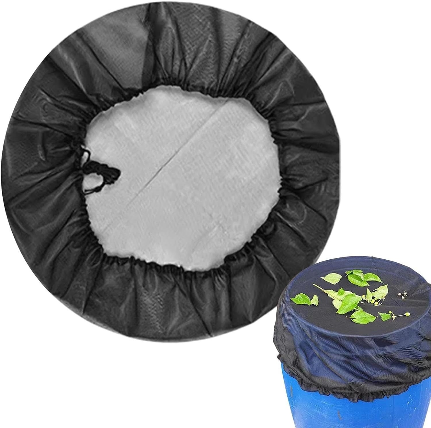 Covered rain barrel with a secure lid and mosquito screen