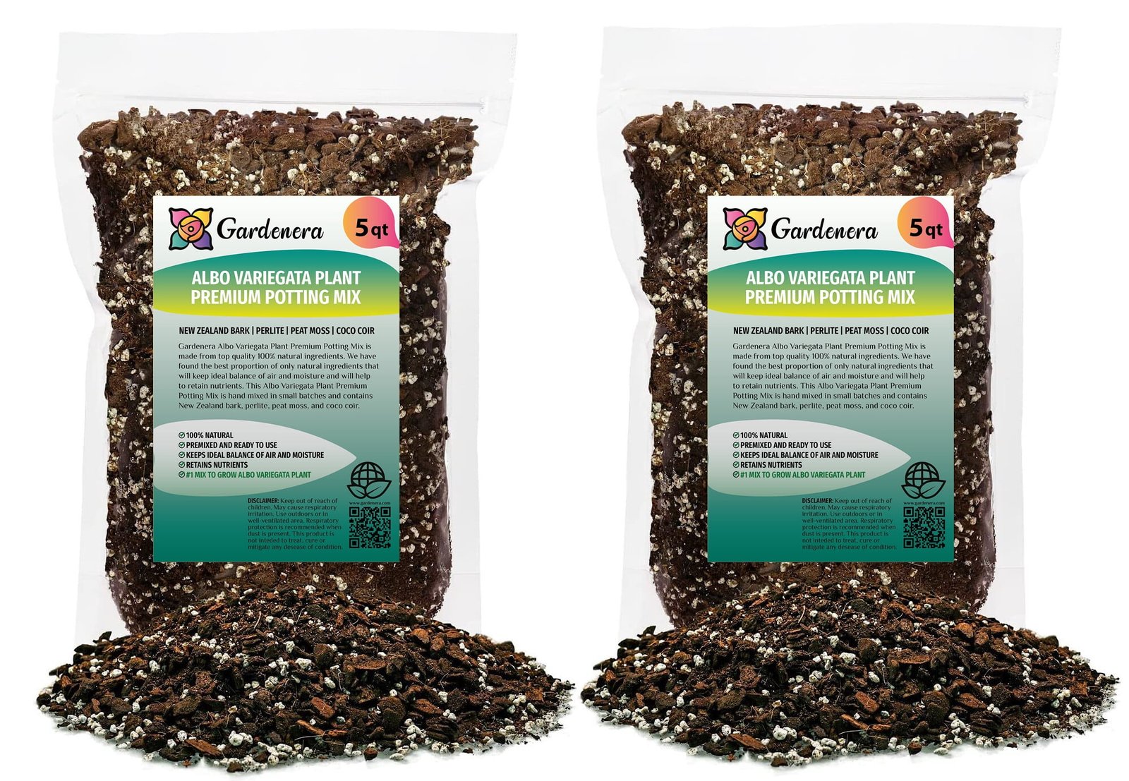 Fresh airy potting mix and a drainage pot used after treating root rot